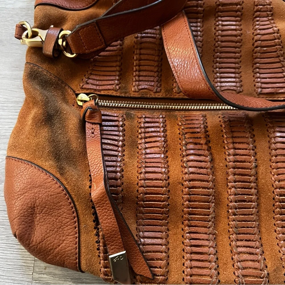Foley + Corinna Buttery Soft Leather and Suede Shoulder Bag